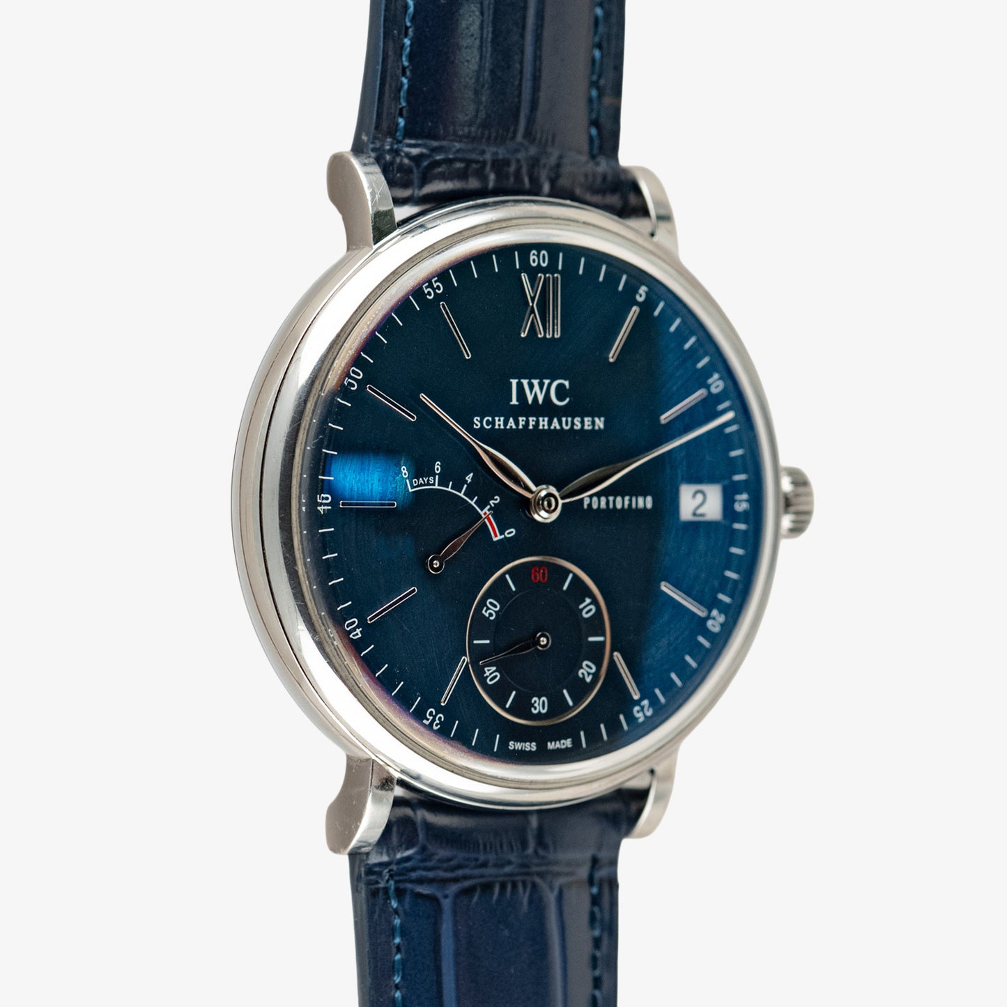 IWC Portofino Hand-Wound Eight Days Automatic Blue 45mm