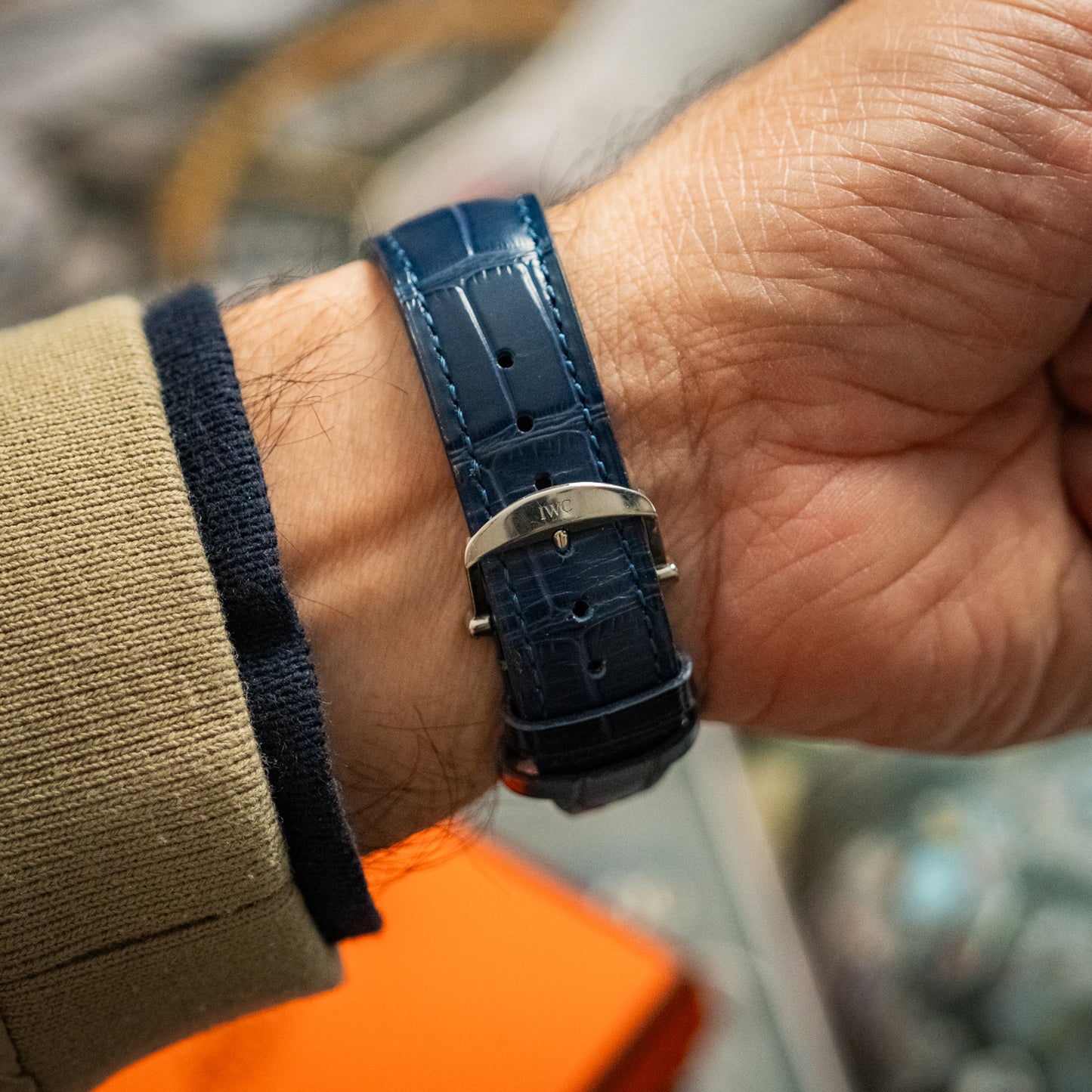 IWC Portofino Hand-Wound Eight Days Automatic Blue 45mm