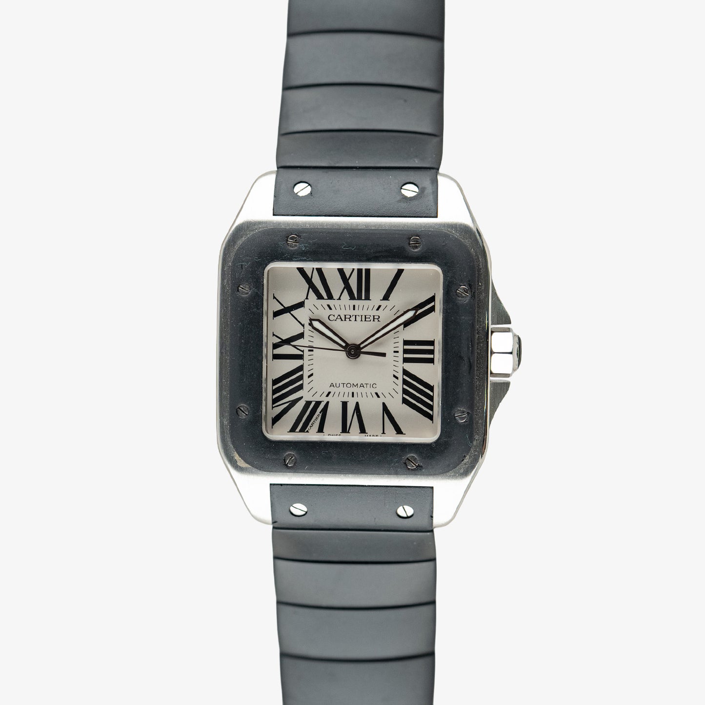 Cartier Santos 100XL Automatic Steel Black Bezel 41mm