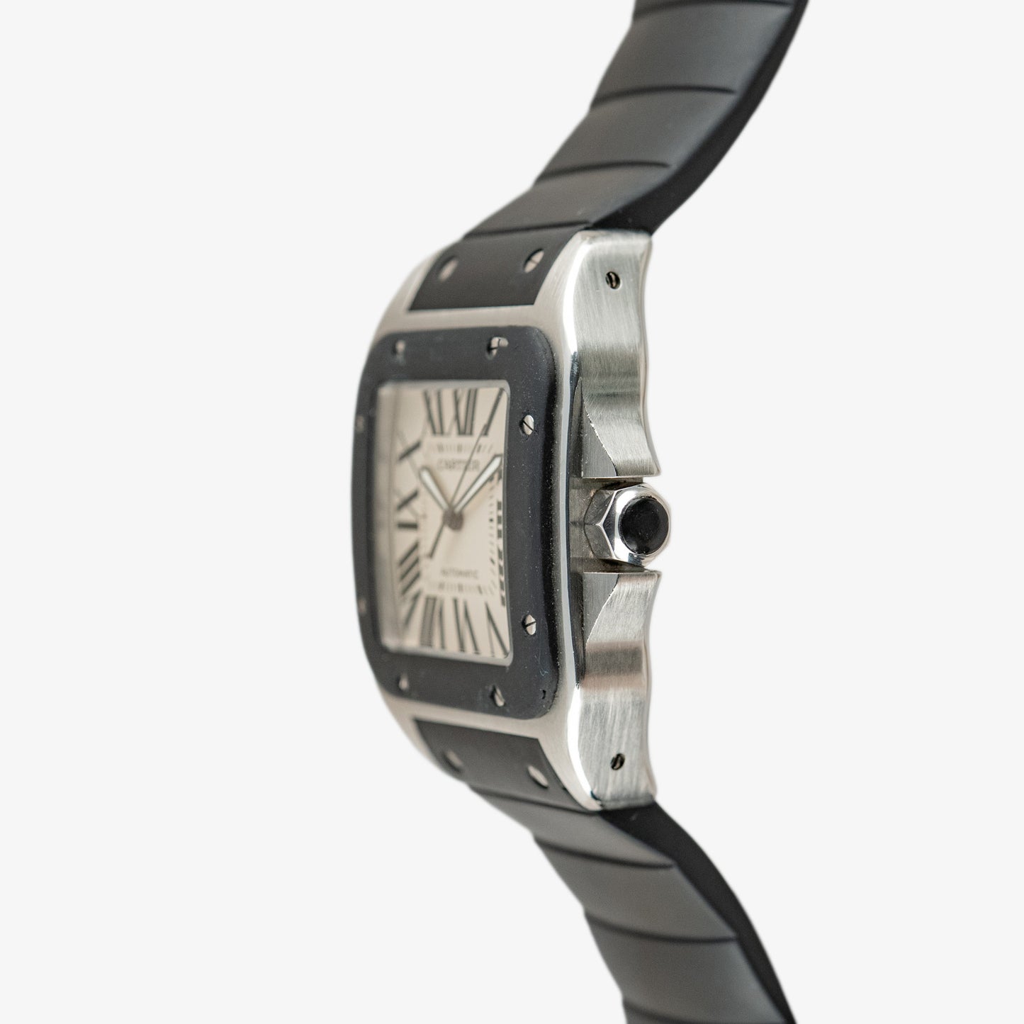 Cartier Santos 100XL Automatic Steel Black Bezel 41mm