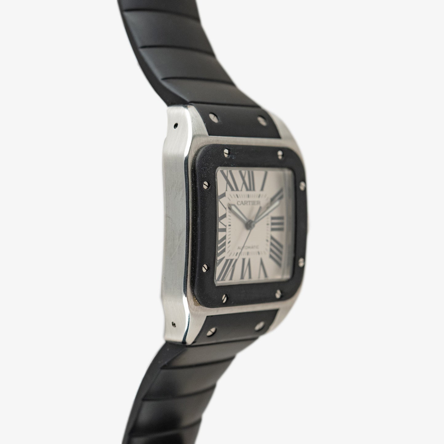 Cartier Santos 100XL Automatic Steel Black Bezel 41mm