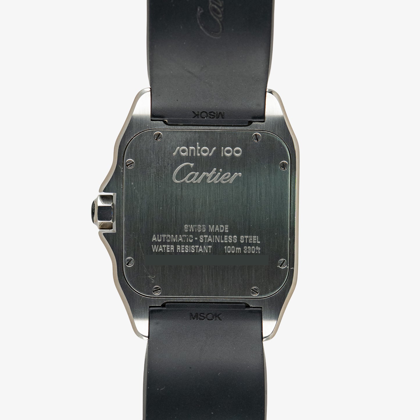 Cartier Santos 100XL Automatic Steel Black Bezel 41mm