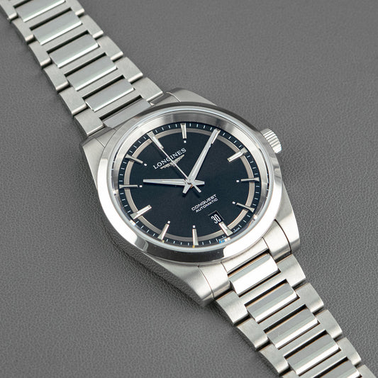 Longines Conquest Automatic Black Dial Steel 41mm