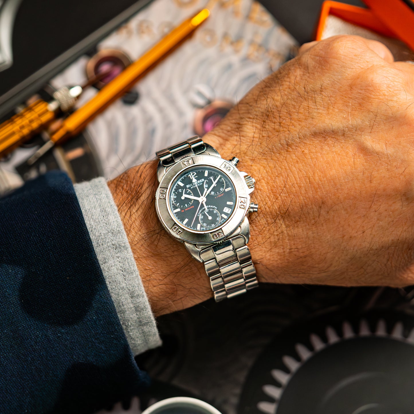 Carl F. Bucherer Atletico GMT Quartz Chronograph 41mm