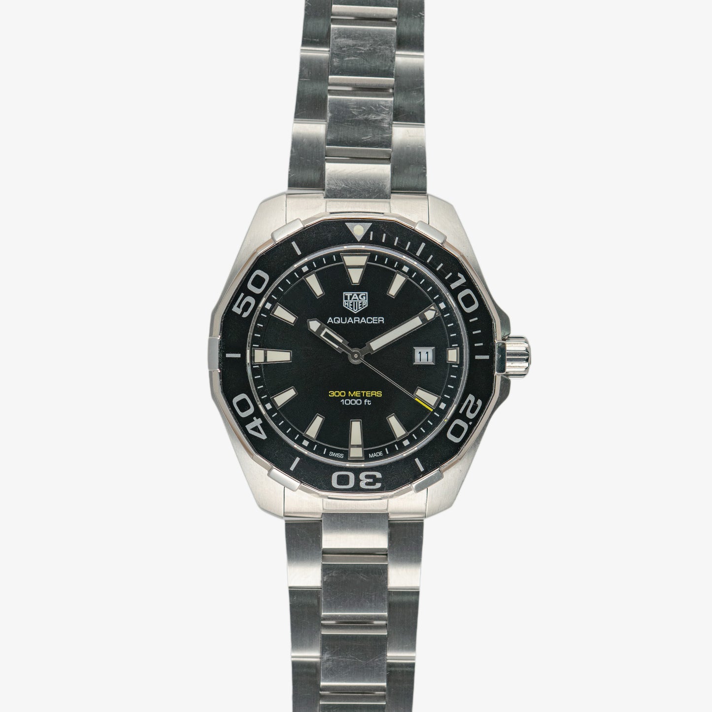 TAG Heuer Aquaracer Quartz Black Dial Steel 43mm
