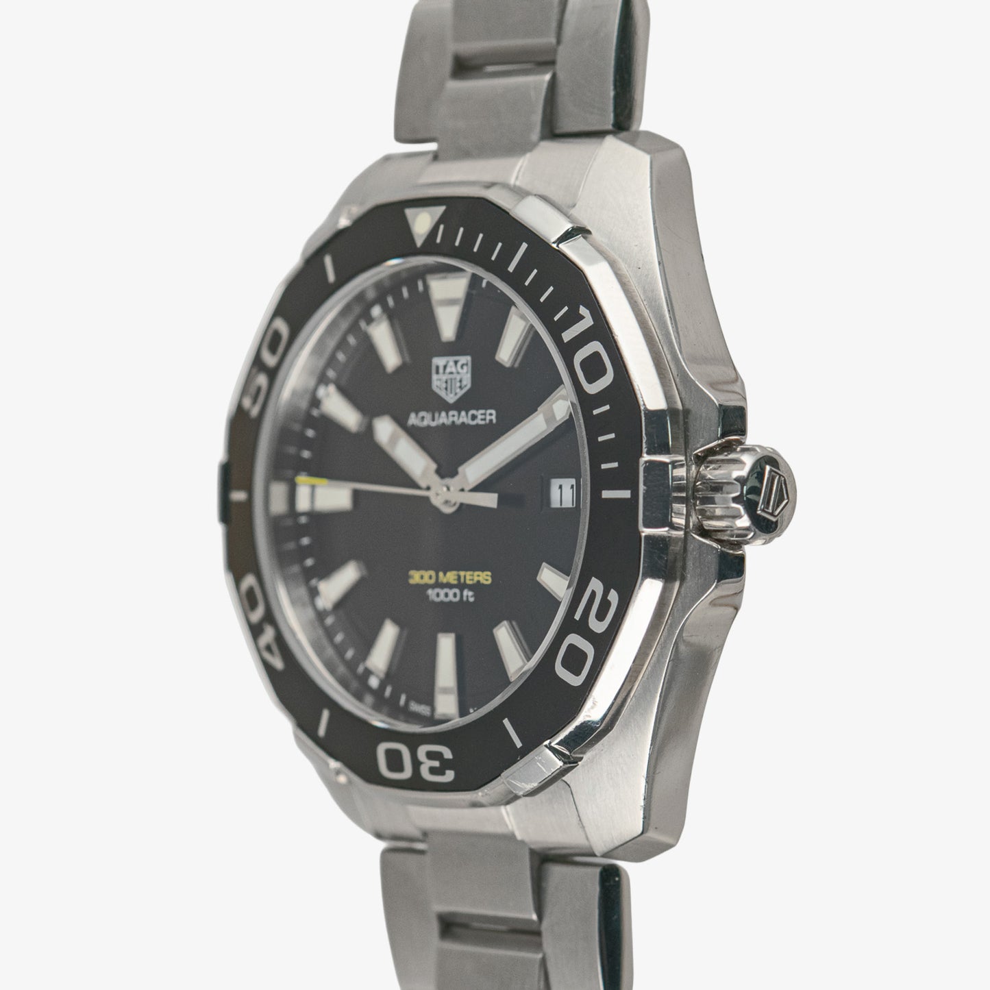TAG Heuer Aquaracer Quartz Black Dial Steel 43mm