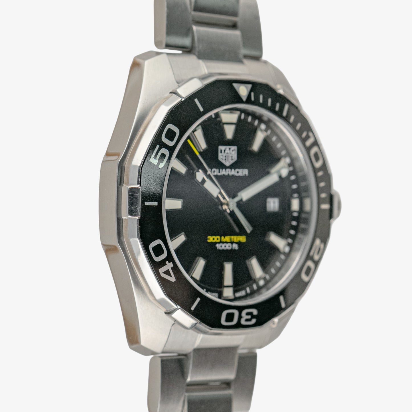 TAG Heuer Aquaracer Quartz Black Dial Steel 43mm