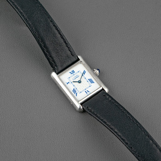 Cartier Tank Must de Cartier Quartz White Blue Dial 23mm