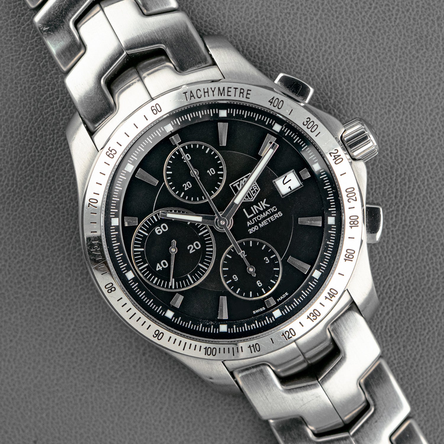 TAG Heuer Link Automatic Chronograph Black Dial 42mm – LOFT