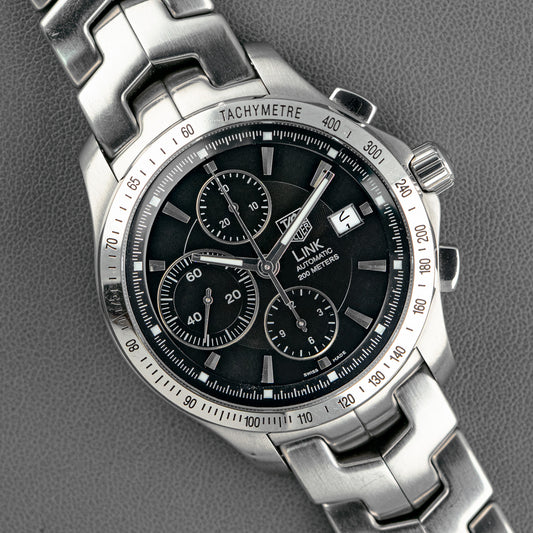 TAG Heuer Link Automatic Chronograph Black Dial 42mm