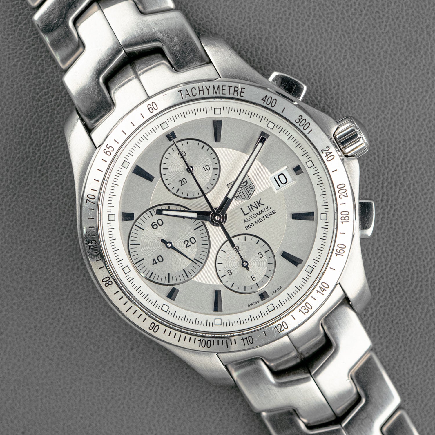 TAG Heuer Link Automatic Chronograph White Dial 42mm – LOFT