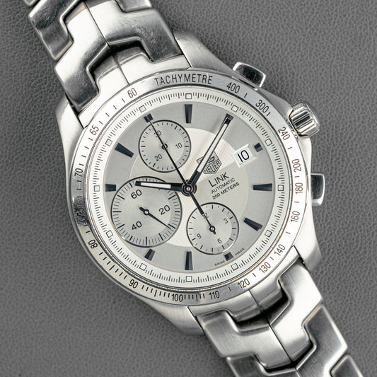 TAG Heuer Link Automatic Chronograph White Dial 42mm