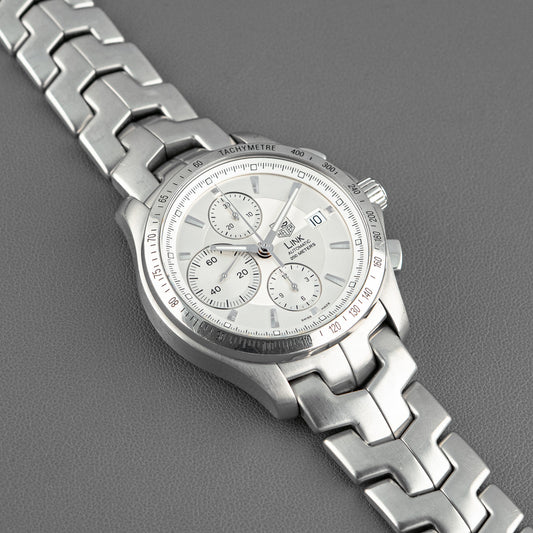 TAG Heuer Link Automatic Chronograph White Dial 42mm