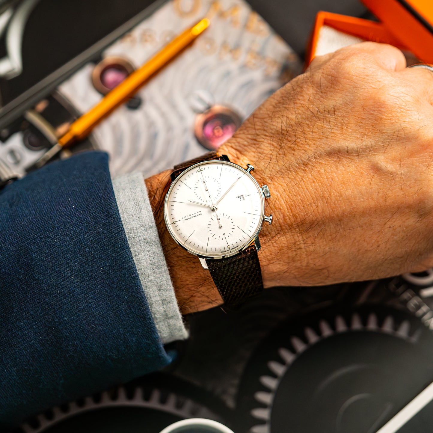 Junghans Max Bill Chronoscope Automatic White 40mm