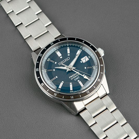 Seiko Presage GMT Automatic Blue Dial 40.5mm