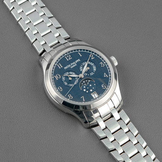 Patek Philippe Annual Calendar Moon Phase Steel Blue 38mm