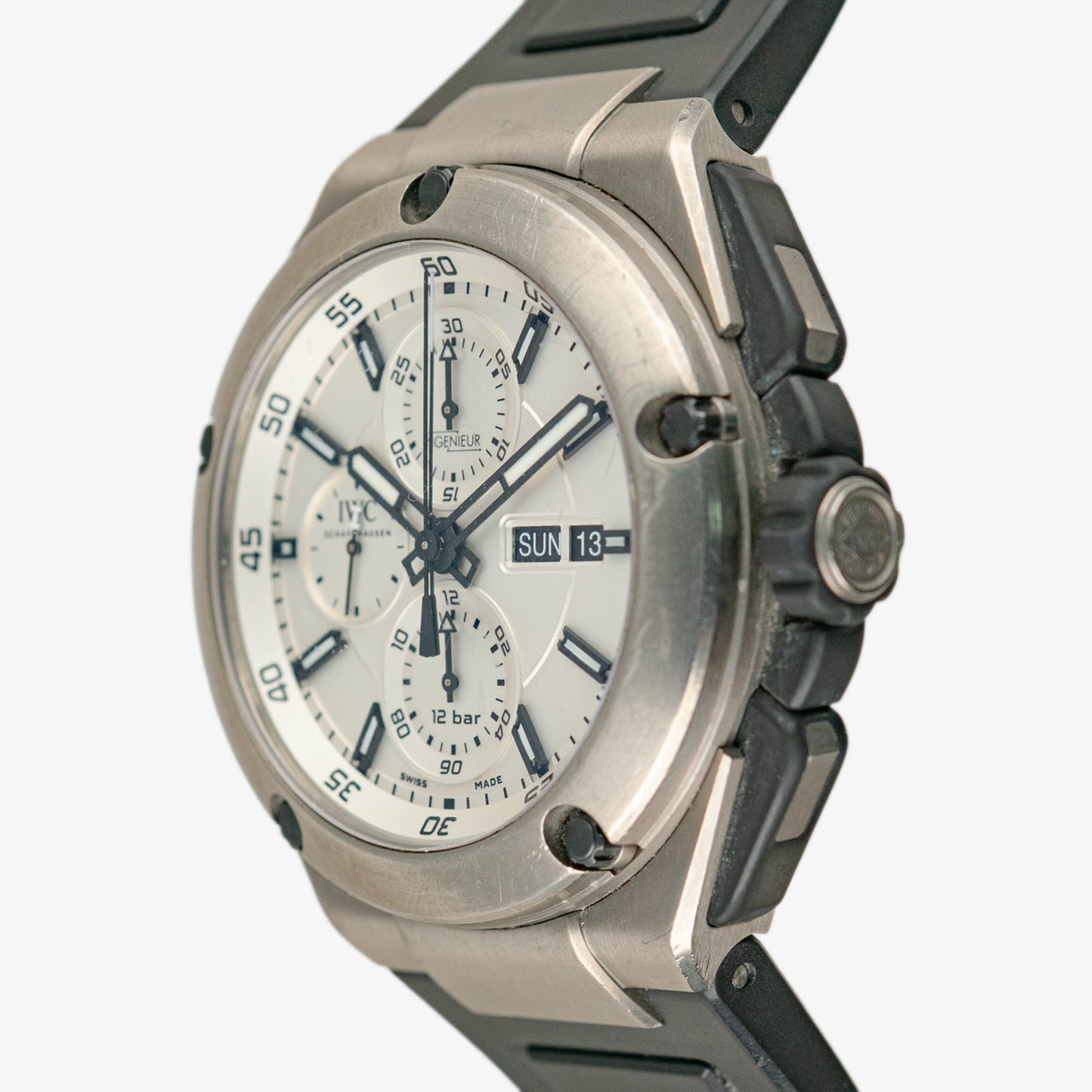 IWC Ingenieur Double Chronograph Titanium White 45mm