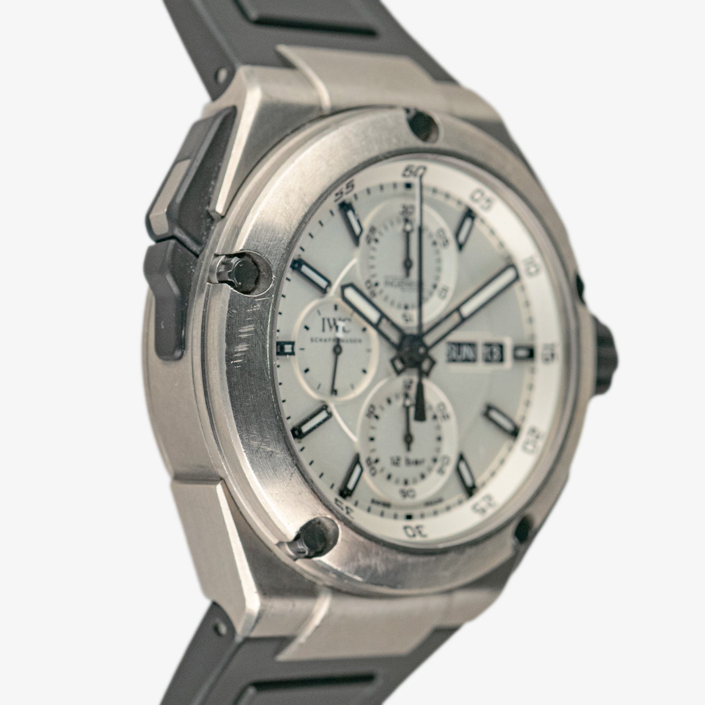 IWC Ingenieur Double Chronograph Titanium White 45mm