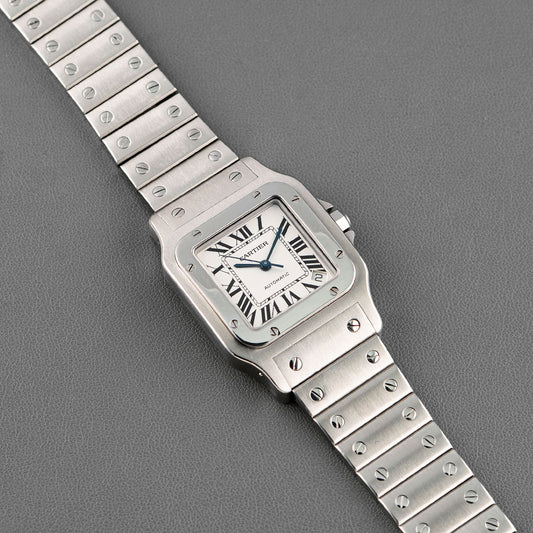 Cartier Santos Galbée M Automatic Steel White Dial 29mm