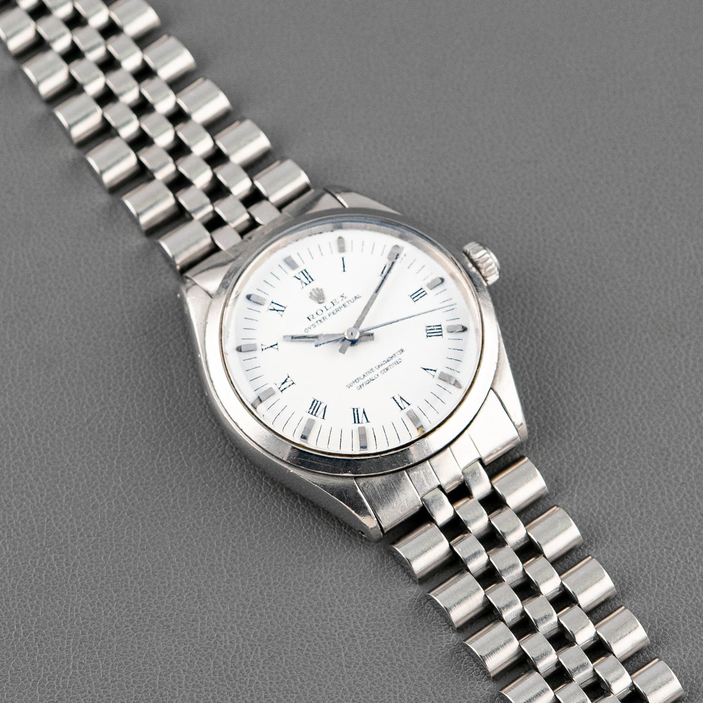 Rolex Oyster Perpetual 1002 Automatic White Roman 34mm