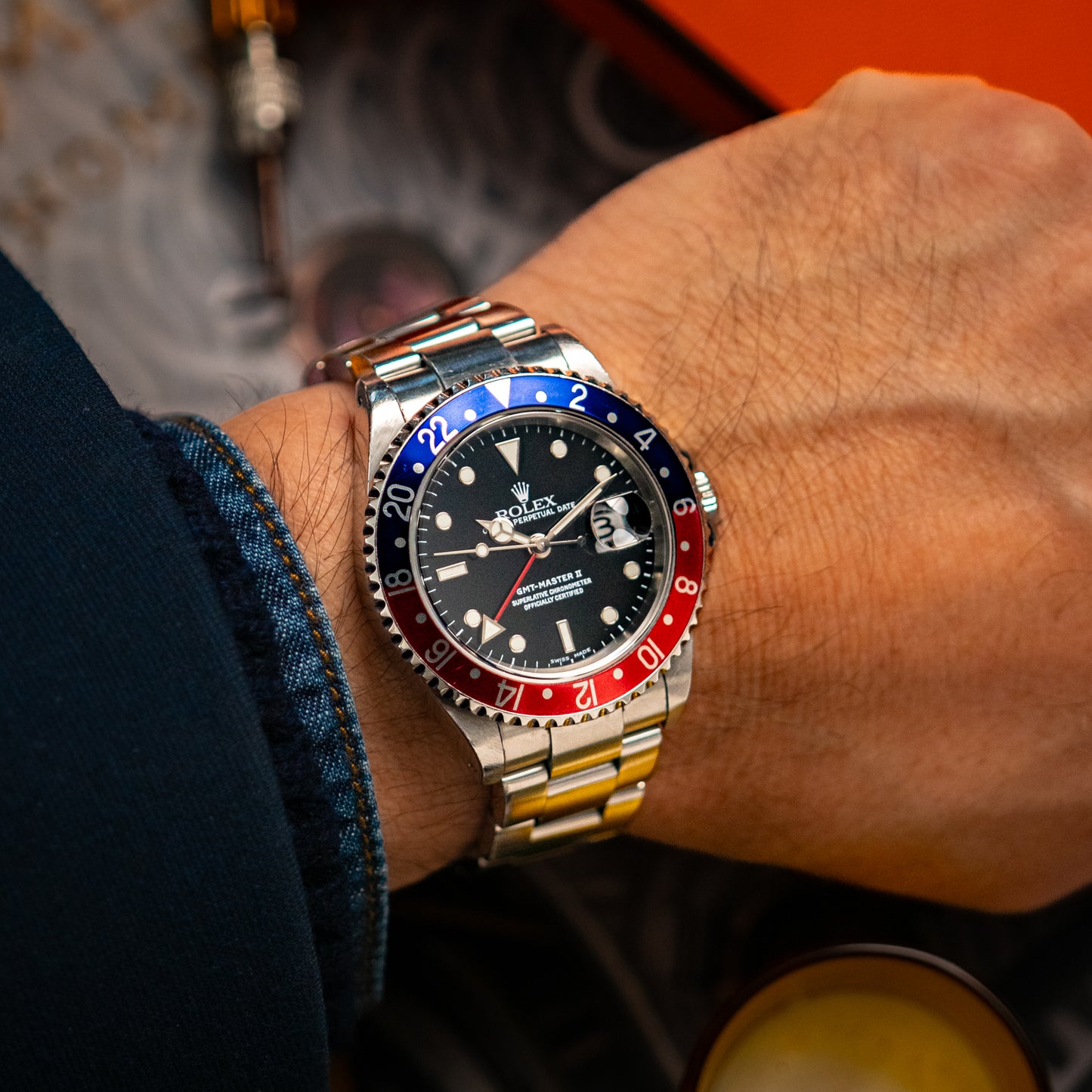 Rolex GMT-Master II 16710 Automatic Pepsi Bezel 40mm