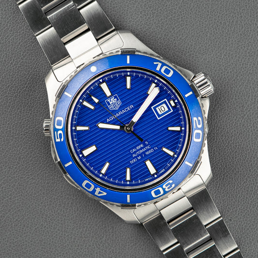 TAG Heuer Aquaracer Automatic Calibre 5 Blue Dial 41mm