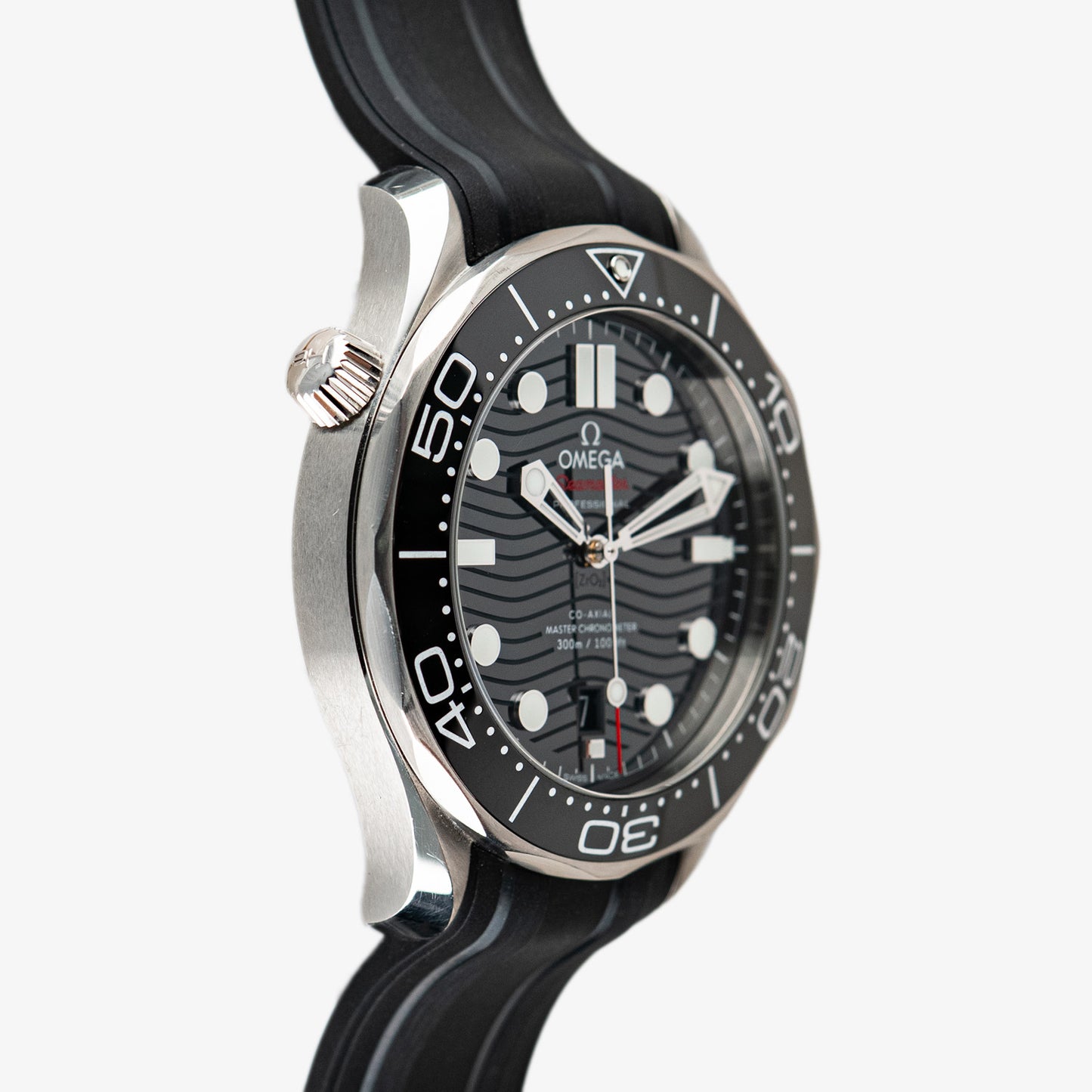 Omega Seamaster Diver 300M Black Dial Rubber Strap 42mm