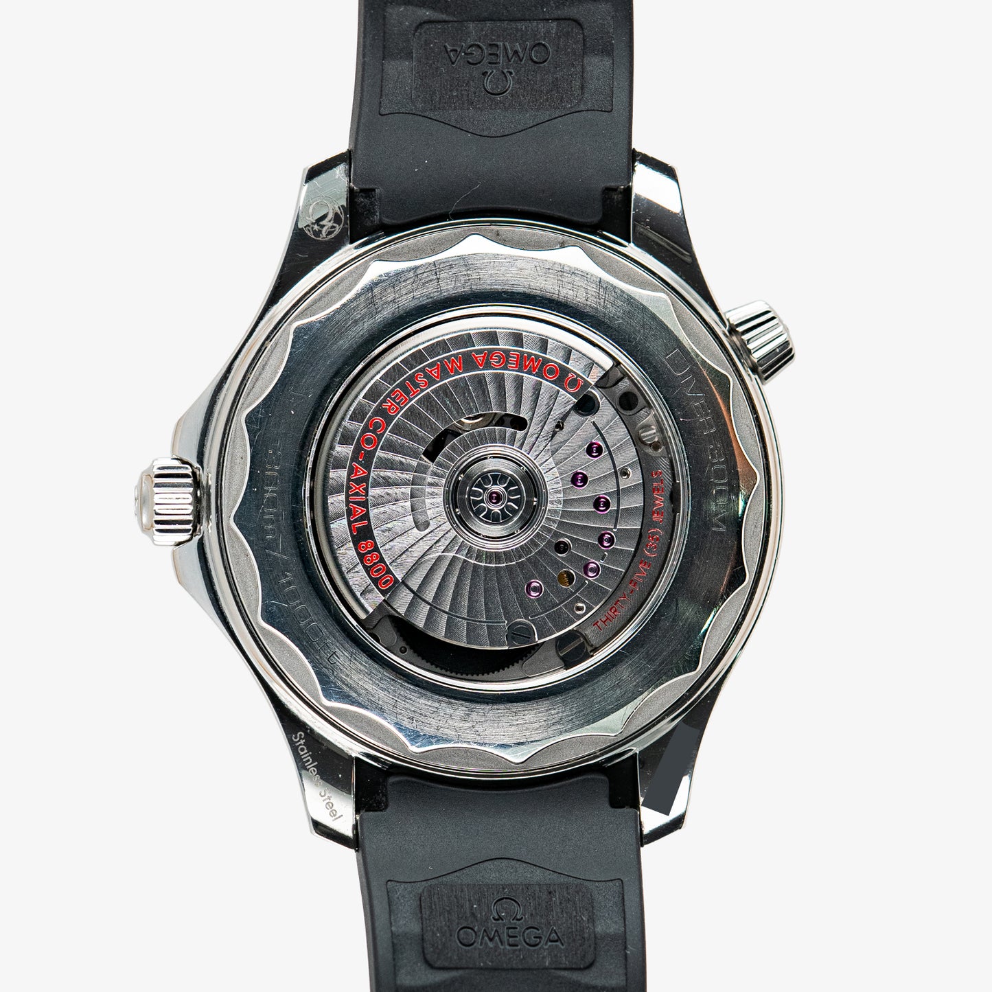 Omega Seamaster Diver 300M Black Dial Rubber Strap 42mm