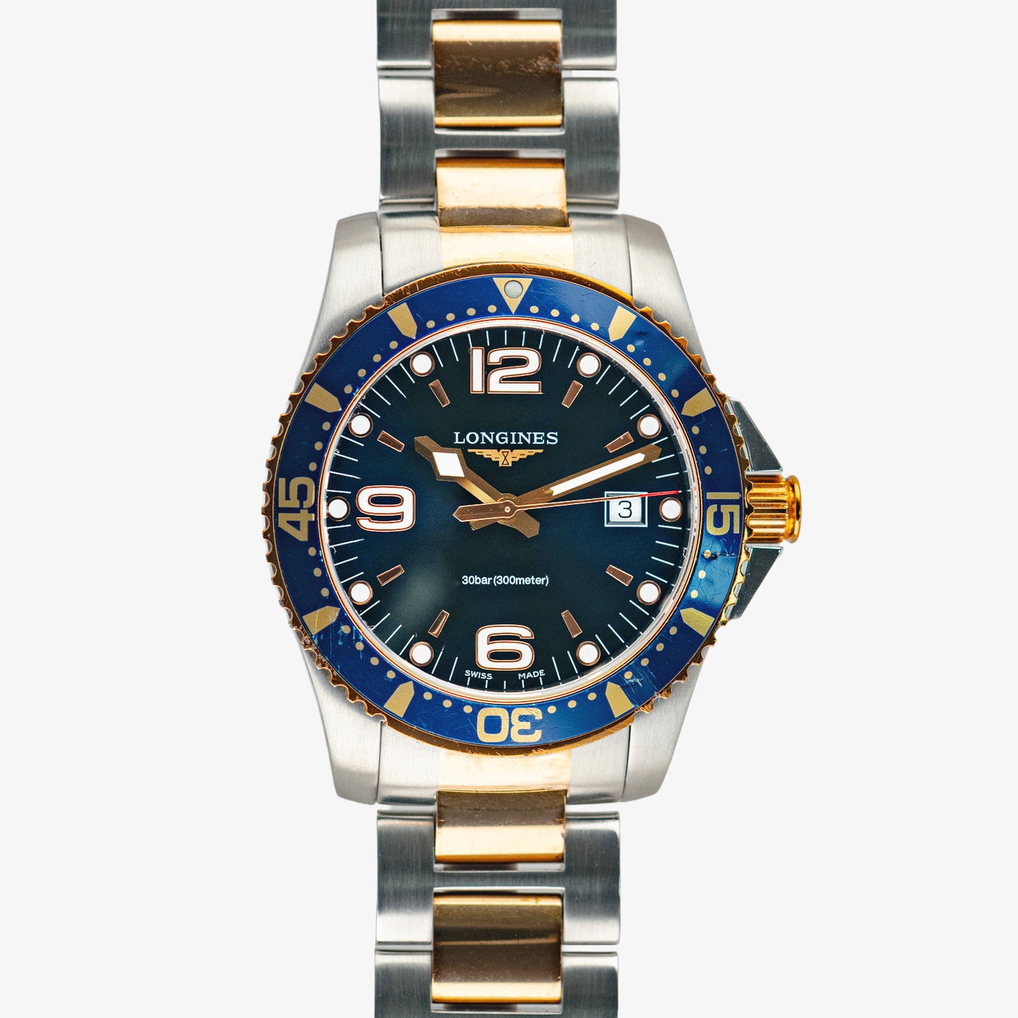Longines HydroConquest Quartz Two-Tone Blue 41mm