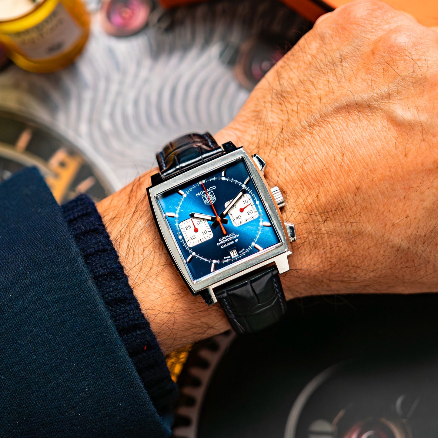 TAG Heuer Monaco Automatic Chronograph Blue Dial 39mm
