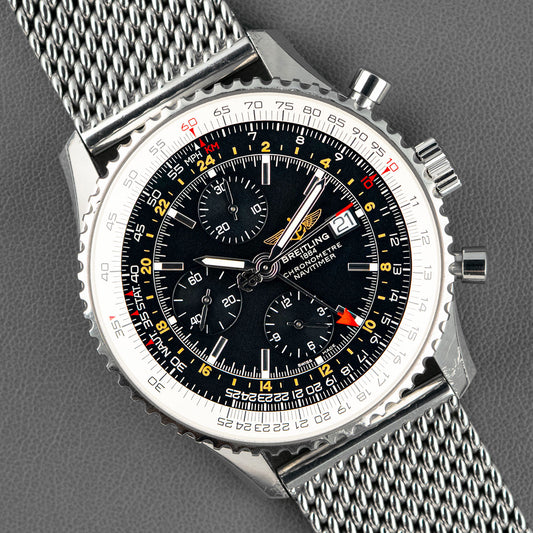 Breitling Navitimer World Steel Automatic Black Dial 46mm
