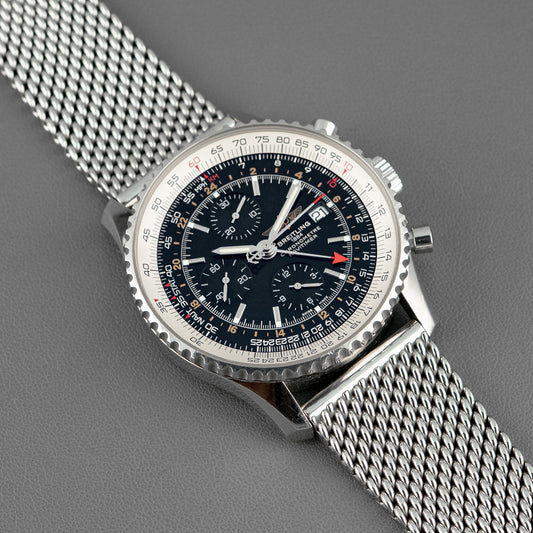 Breitling Navitimer World Steel Automatic Black Dial 46mm
