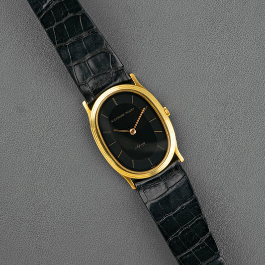 Audemars Piguet Ovale Yellow Gold Black Dial 31mm