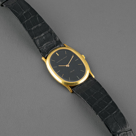 Audemars Piguet Ovale Yellow Gold Black Dial 31mm