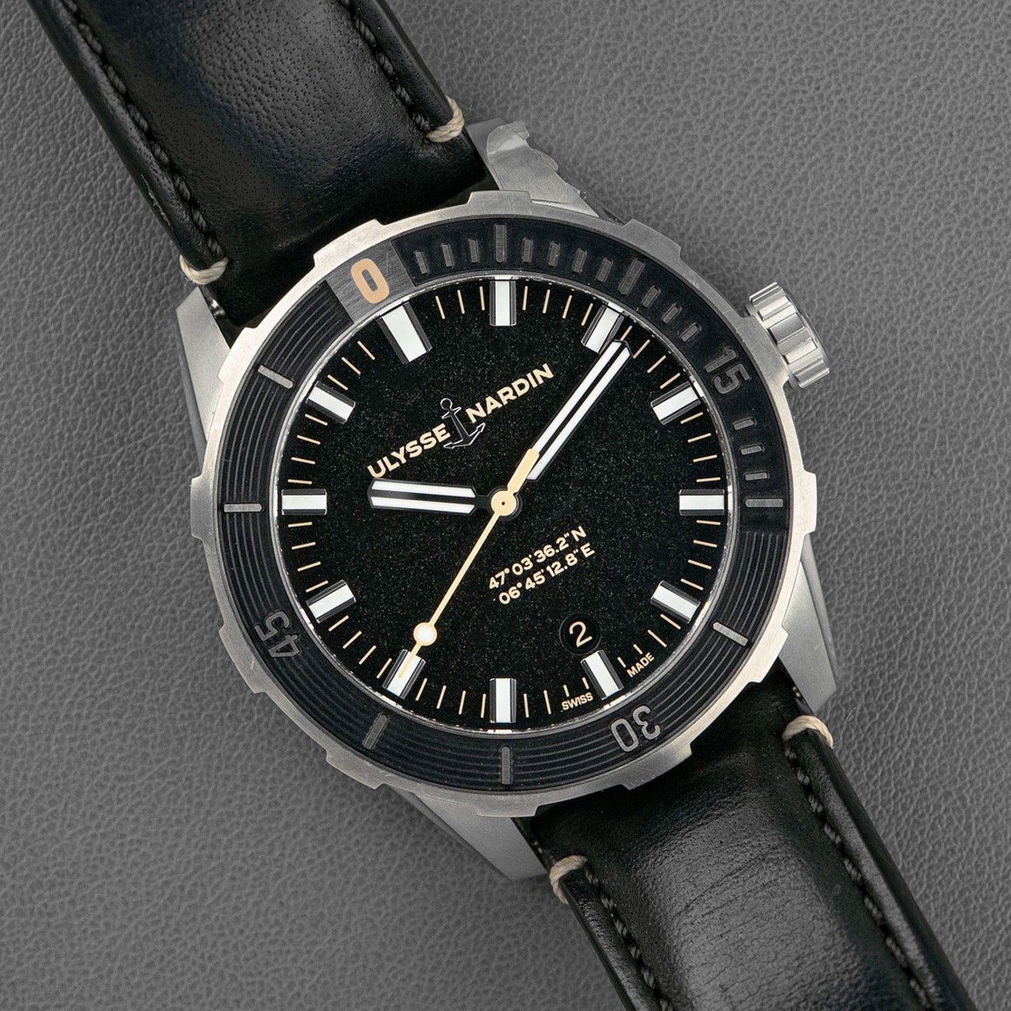 Ulysse Nardin Diver Automatic Date Black Dial 42mm