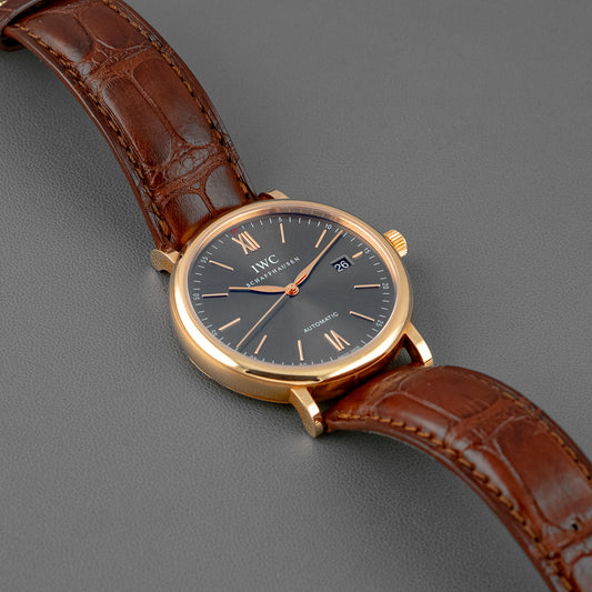 IWC Portofino Automatic Red Gold Slate Dial 40mm