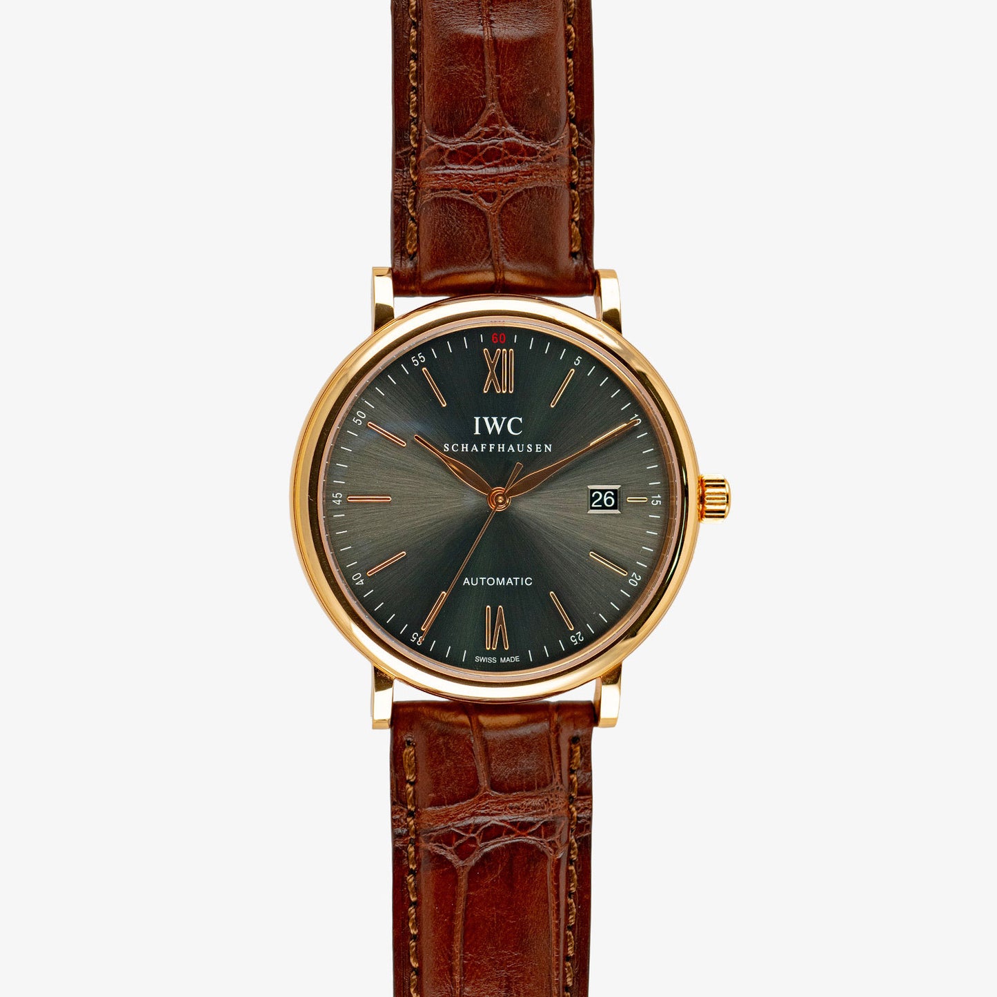 IWC Portofino Automatic Red Gold Slate Dial 40mm