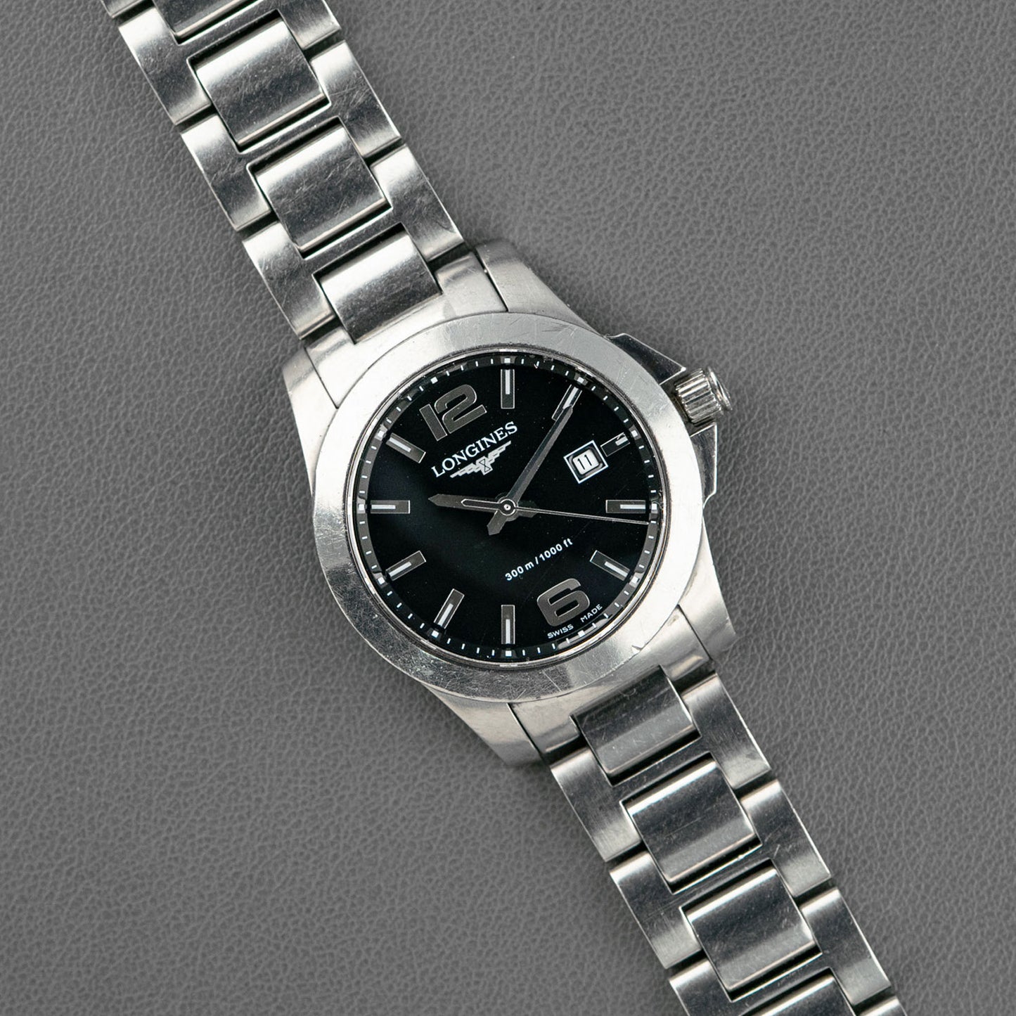Longines Conquest Quartz Black Dial 29.5mm
