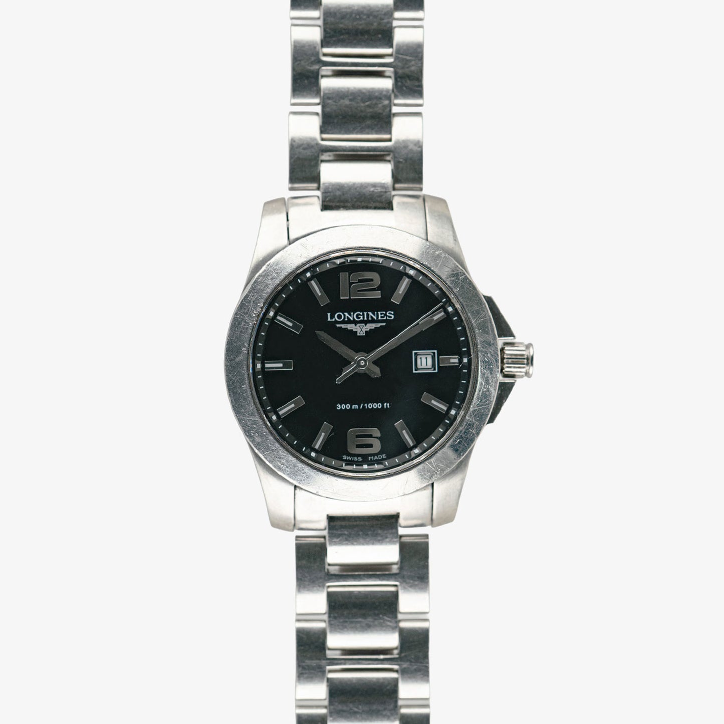 Longines Conquest Quartz Black Dial 29.5mm