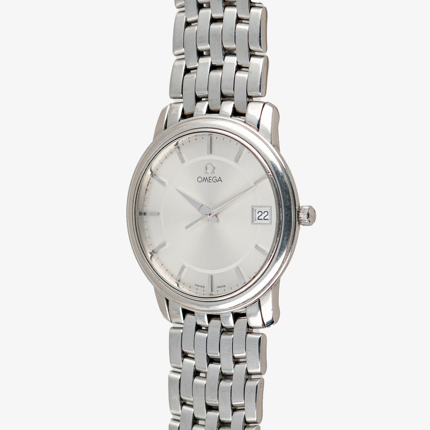 Omega De Ville Quartz Date Silver Dial 34mm