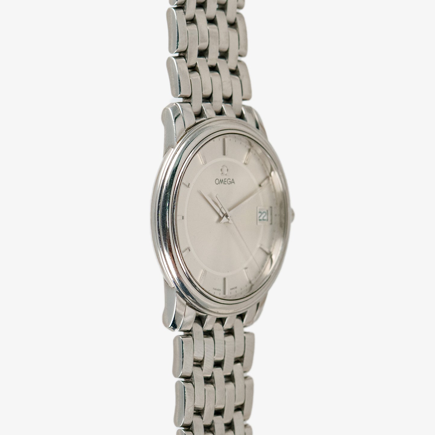 Omega De Ville Quartz Date Silver Dial 34mm