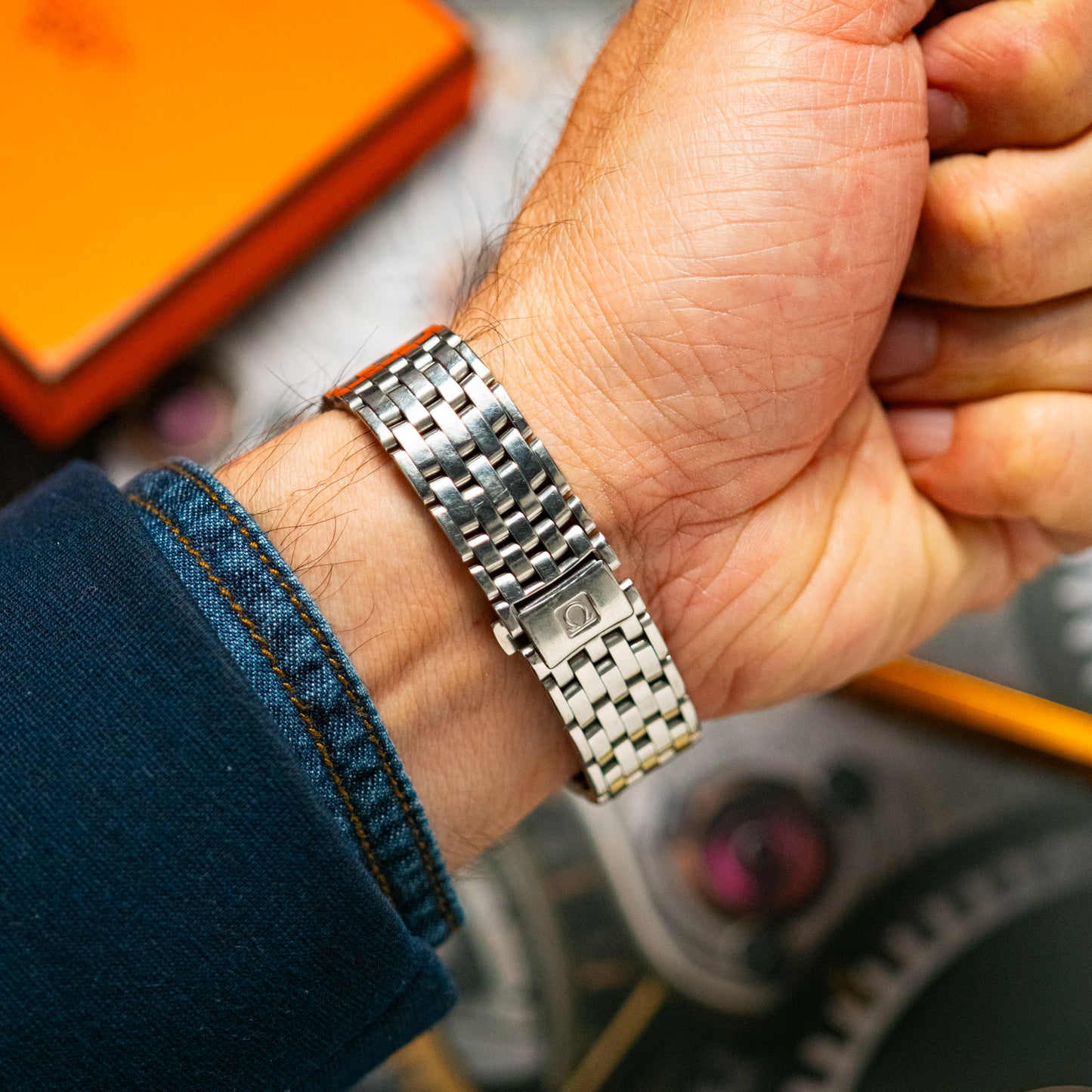 Omega De Ville Quartz Date Silver Dial 34mm