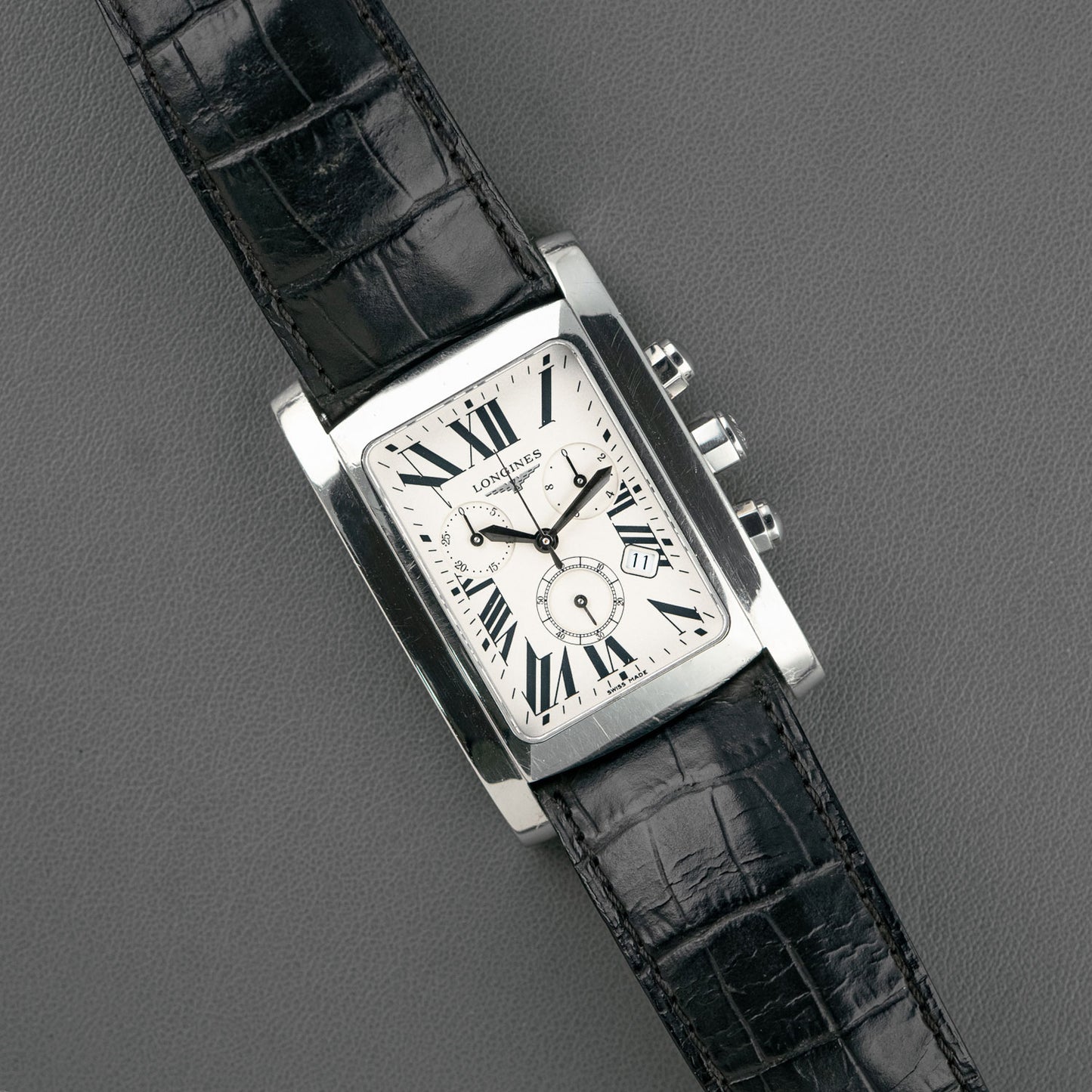 Longines DolceVita Chronograph Quartz Silver Dial 28mm