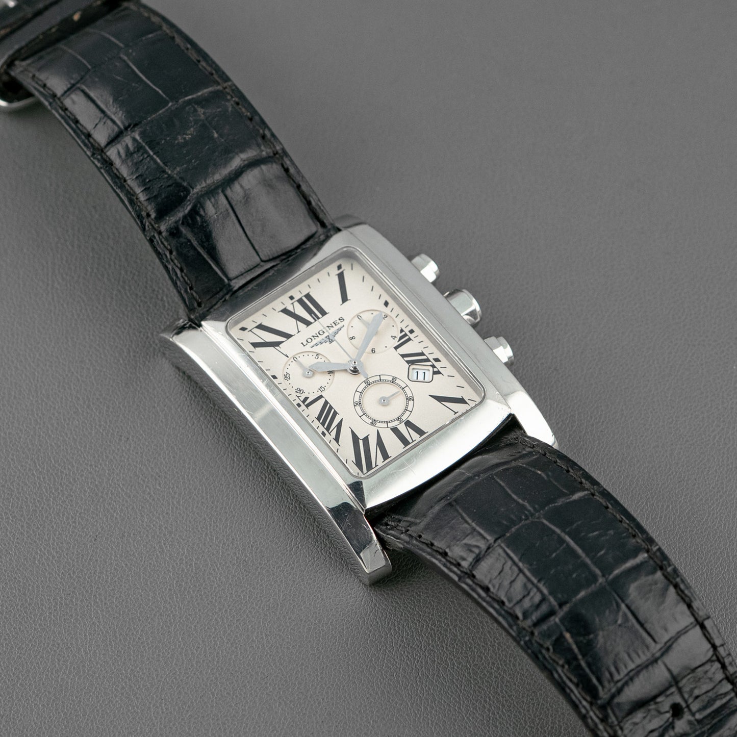 Longines DolceVita Chronograph Quartz Silver Dial 28mm