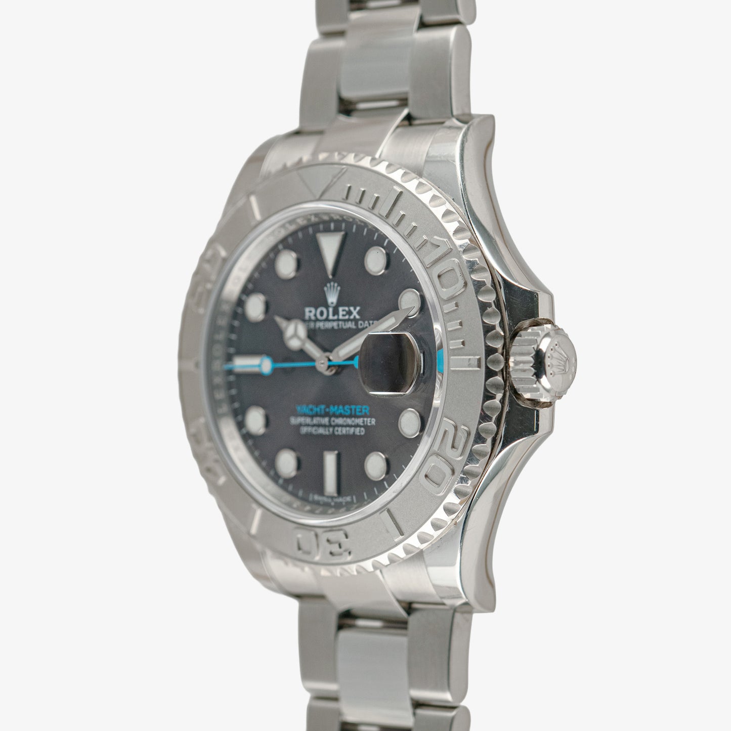 Rolex Yacht-Master 116622 Platinum Bezel Rhodium Dial 40mm