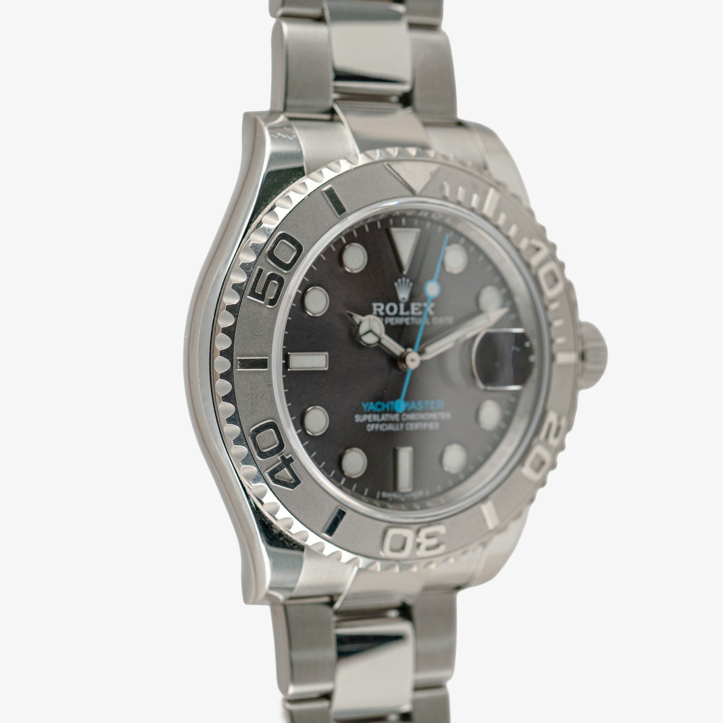 Rolex Yacht-Master 116622 Platinum Bezel Rhodium Dial 40mm