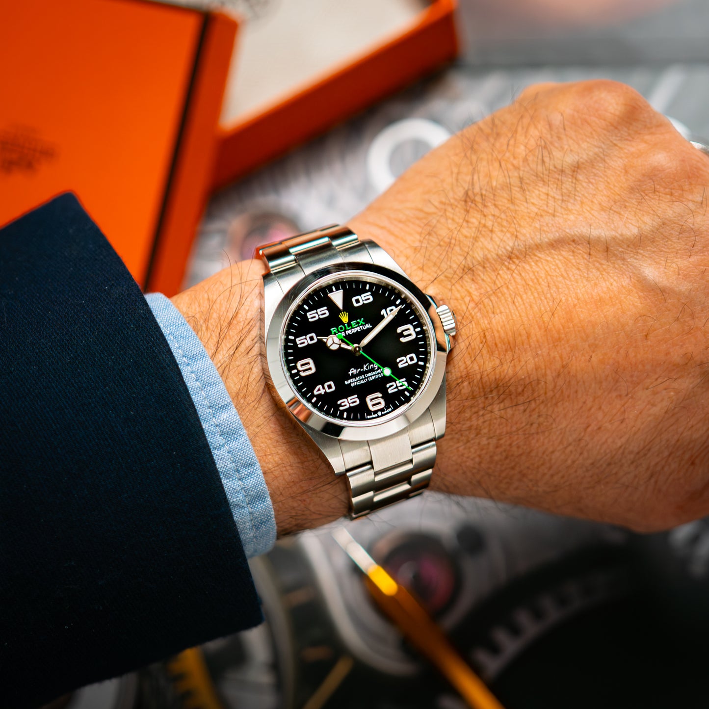 Rolex Air-King 126900 Oystersteel Black Dial 40mm