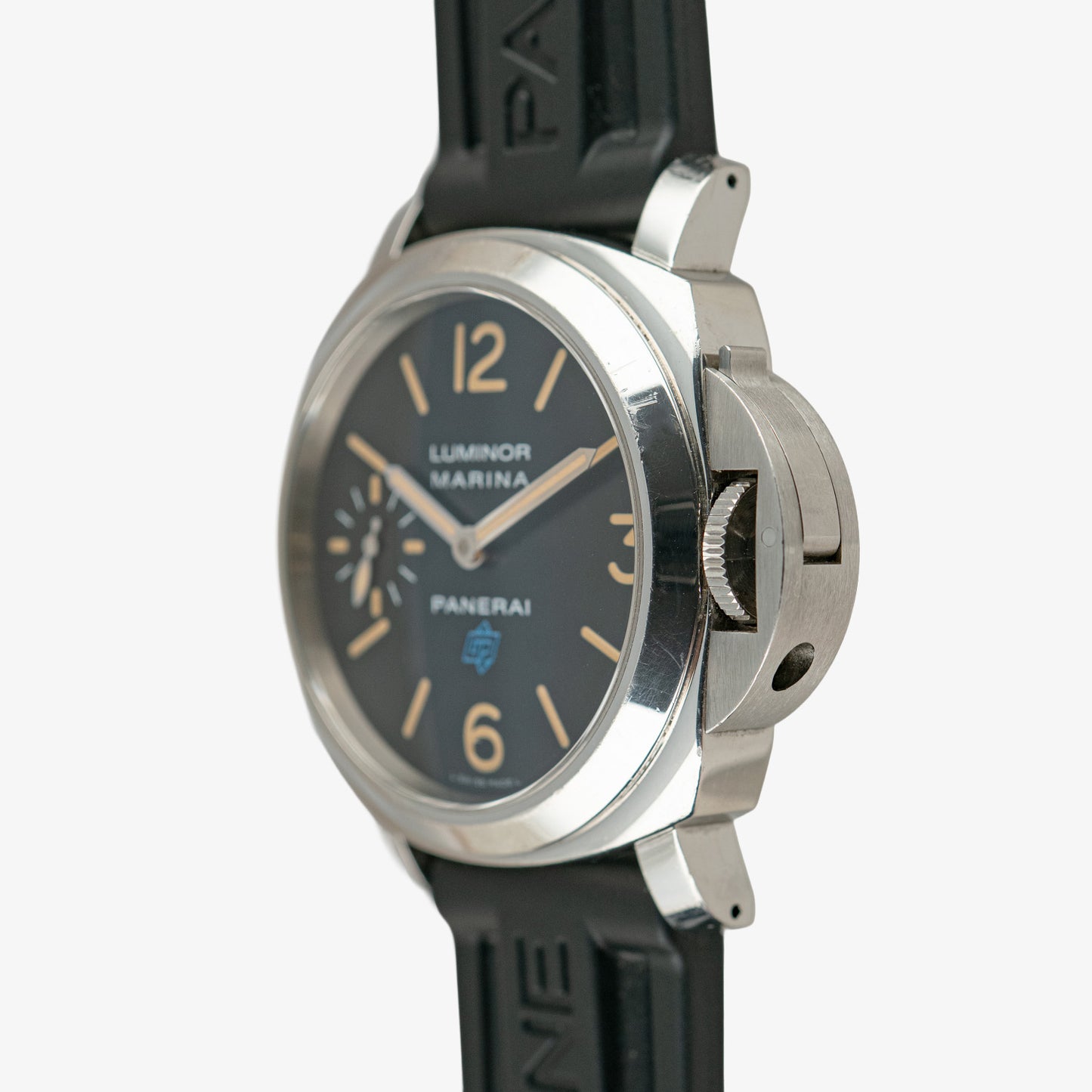 Panerai Luminor Marina Blue Logo PAM 631 Black Dial 44mm