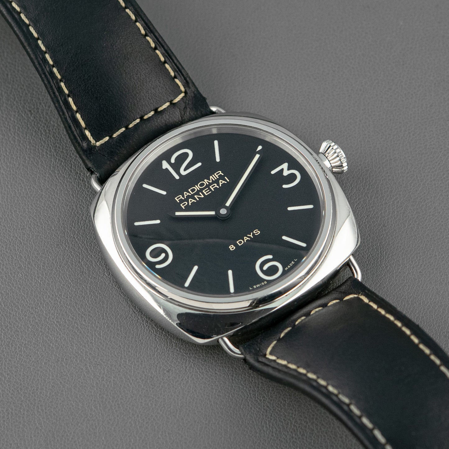 Panerai Radiomir 8 Days Manual PAM 610 Black Dial 45mm