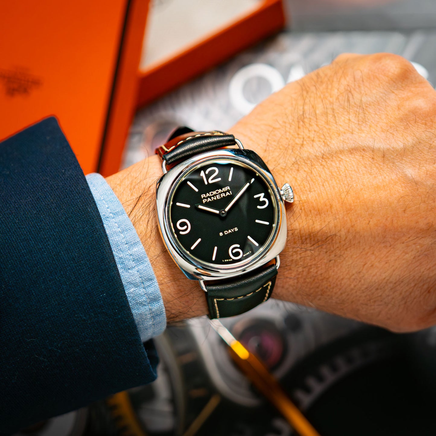 Panerai Radiomir 8 Days Manual PAM 610 Black Dial 45mm